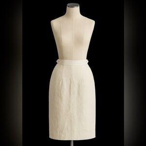 Women’s Vintage Brooks Brothers Pure Irish Linen Pencil Skirt size 8 Back Zip